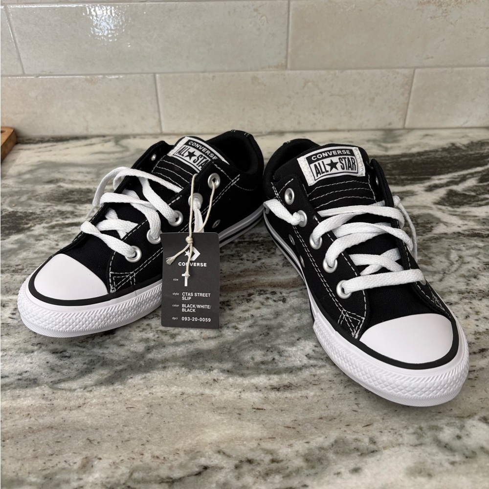 Converse Kids Black and White Chuck Taylor Low Top Sneakers